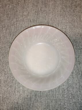 Vintage Fire King - 5" Pink Swirl Berry Bowl